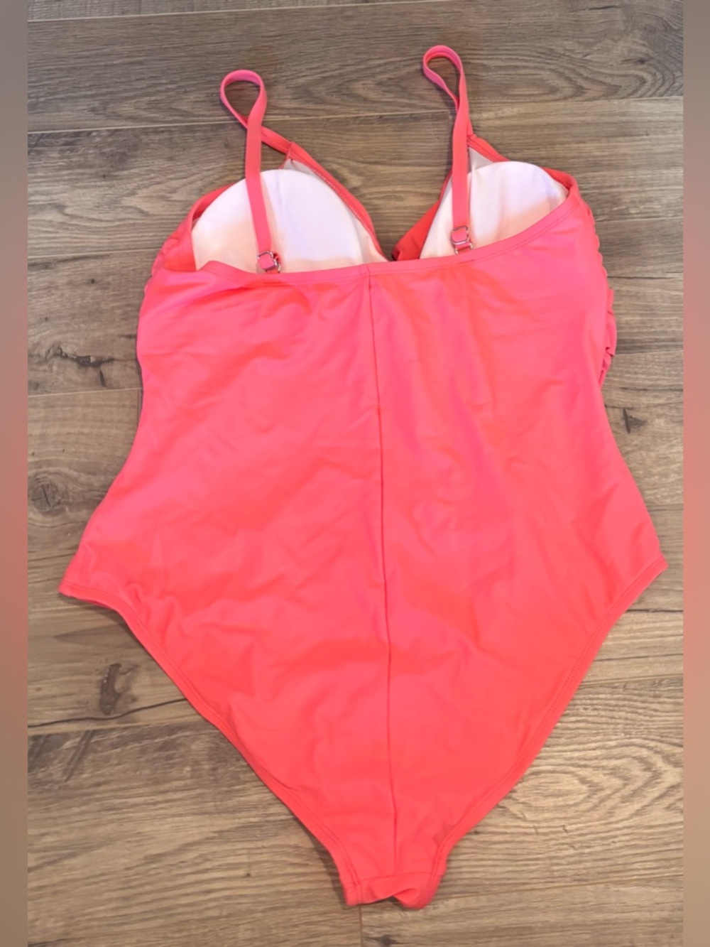 Cupshe Tummy Control One Piece Swimsuit – Orange Plus Size 2X NWT - Picture 2 of 4